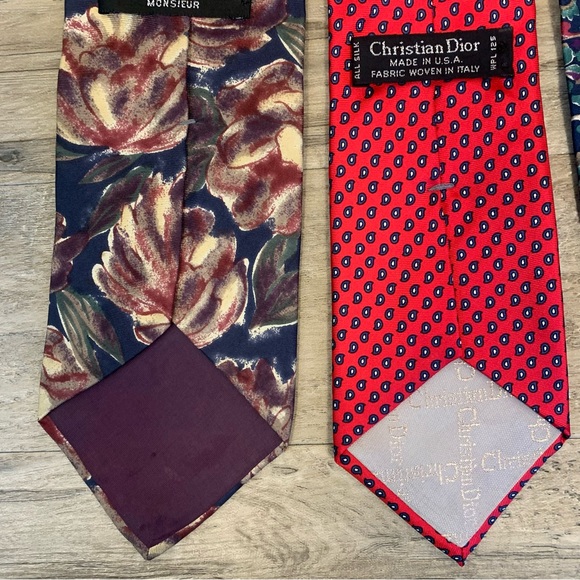 Christian Dior Monsieur Italy 3 Silk Ties - Picture 10 of 14